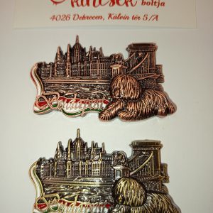 Budapest fém hűtőmágnes-pulis
